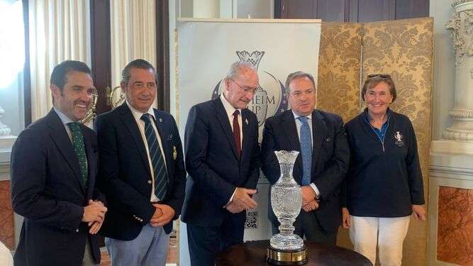 El trofeo Solheim Cup deslumbra en Málaga