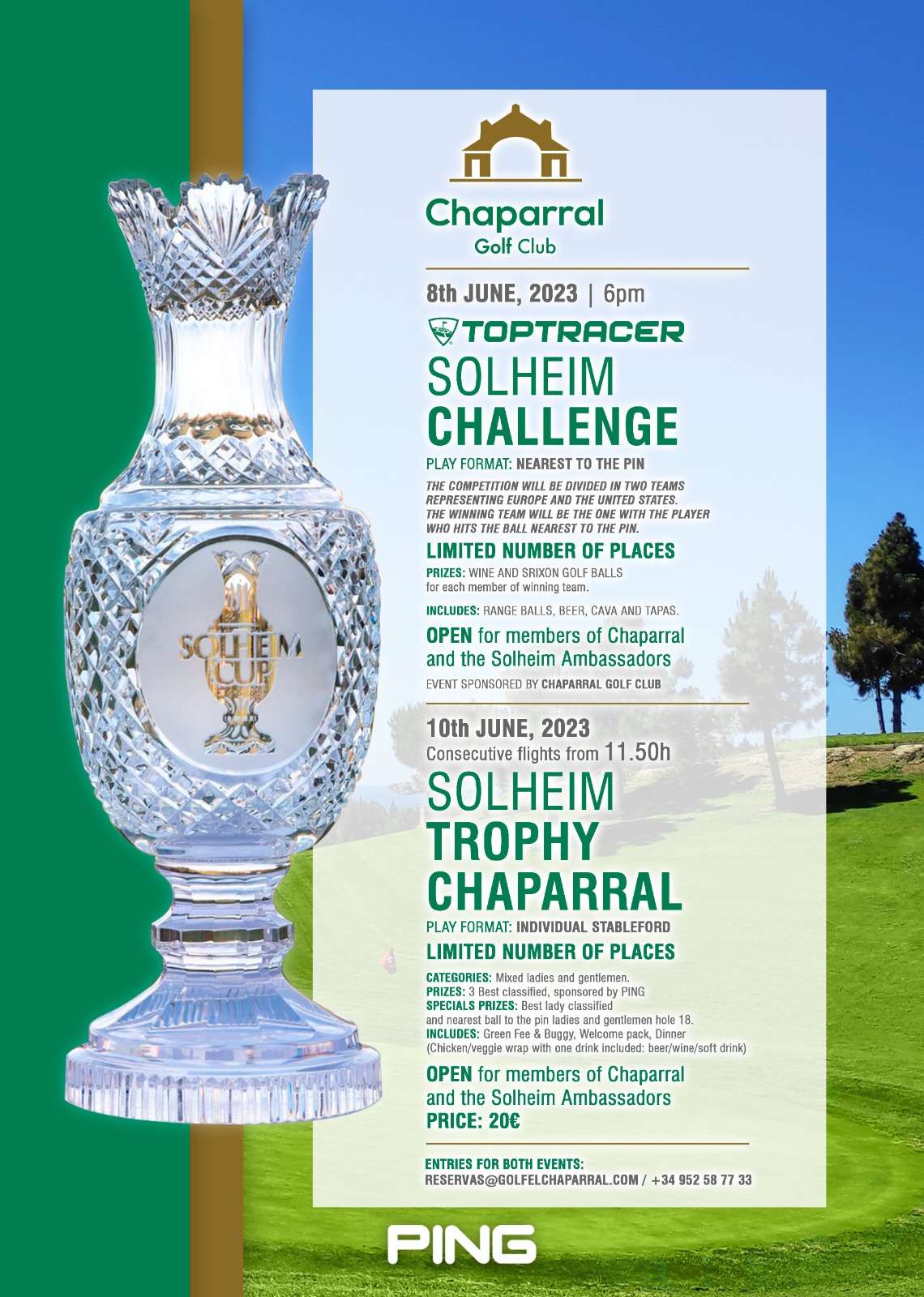 El Chaparral celebra la llegada dl Trofeo Solheim Cup
