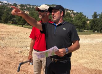 José Mª Olazábal supervisa las obras de La Sella Golf