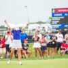 Team Europe by 3 points heading into day two  2021 Solheim Cup