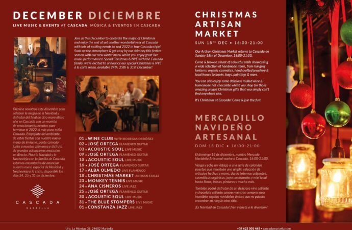 LET&acute;S CELEBRATE CHRISTMAS AT CASCADA MARBELLA, Women's Golf Magazine, Ladies In Golf
