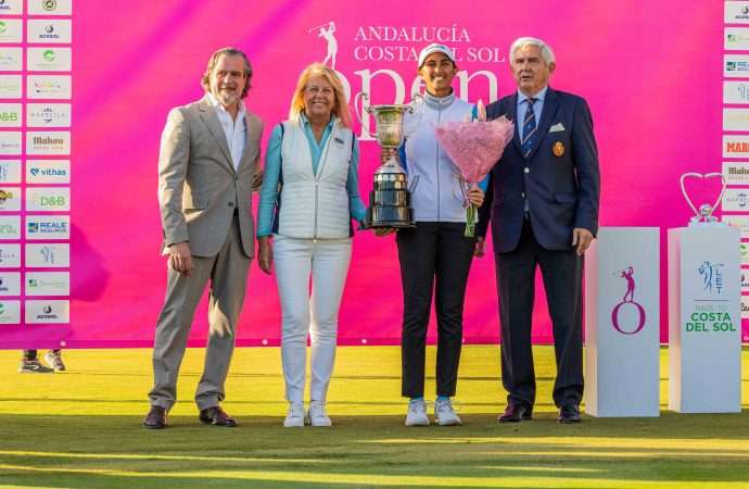 La alcaldesa y el viceconsejero de Turismo en el Andaluc&iacute;a Costa del Sol Open, Revista de Golf para Mujeres, Ladies In Golf