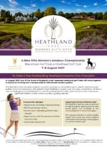 New Elite Women’s Amateur Championship, The Heathland Vase, Women's Golf Magazine, Ladies In Golf